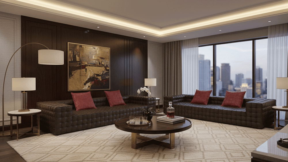 Hidecraft Woven Grain Leather Sofa-4