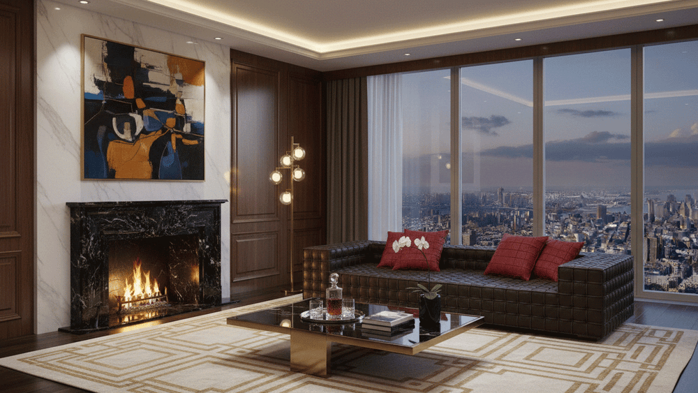 Hidecraft Woven Grain Leather Sofa-5