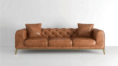 European Classical Leather Sofa-1