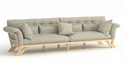 Fabric 4‑Seater Sofa-1
