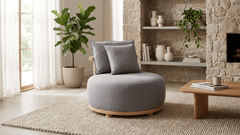 Round Accent Sofa-2