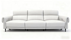 Premium White Leather Sofa