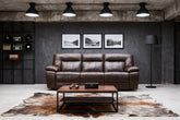 Customizable Leather Corner Reclining Sofa-7