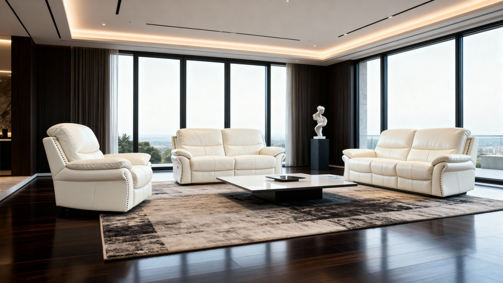 Modern Leather Lounge Set-2