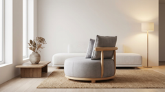 Round Accent Sofa-3