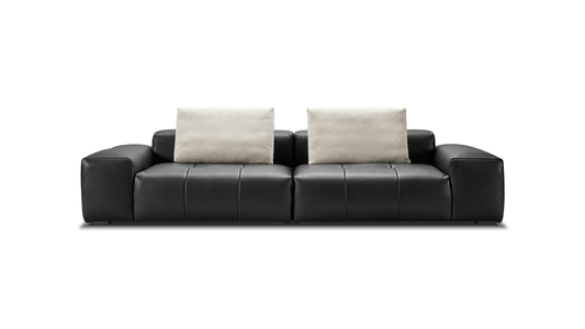 HideCraft Contemporary Leather Sofa-1