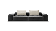 HideCraft Contemporary Leather Sofa-1