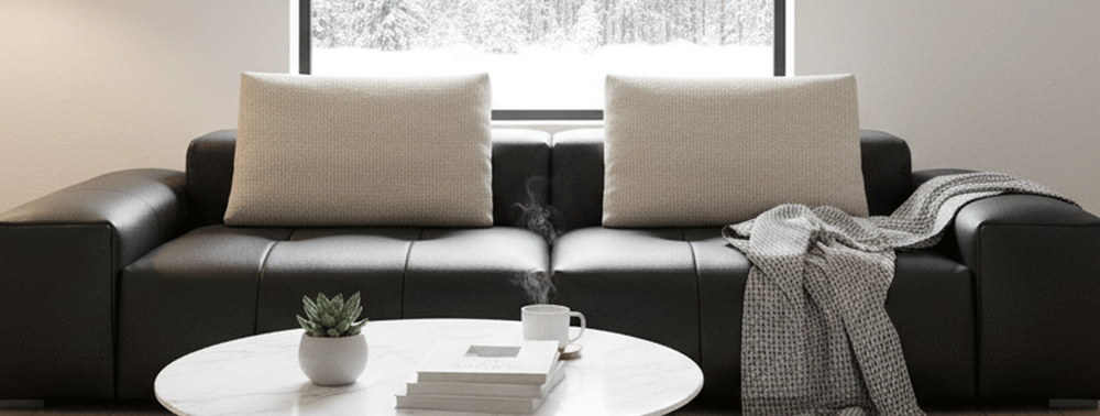 HideCraft Contemporary Leather Sofa-3