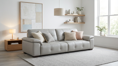 Sleek Comfort Leather Sofa-5