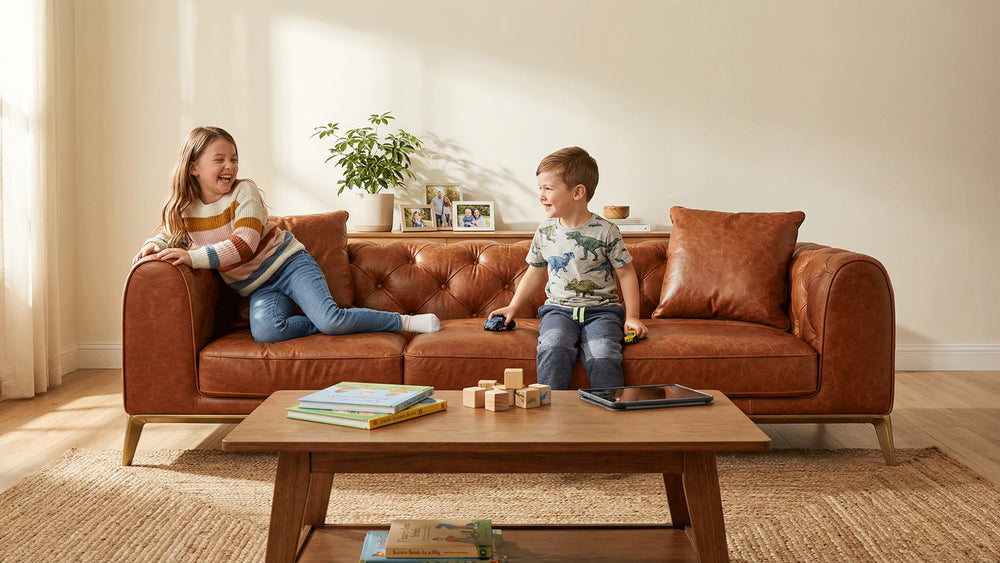 European Classical Leather Sofa-7