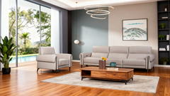 Modern Reclining Sofa Set-7