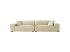 Napa Leather Solid Wood Down-Filled 4-Seater Sofa-2