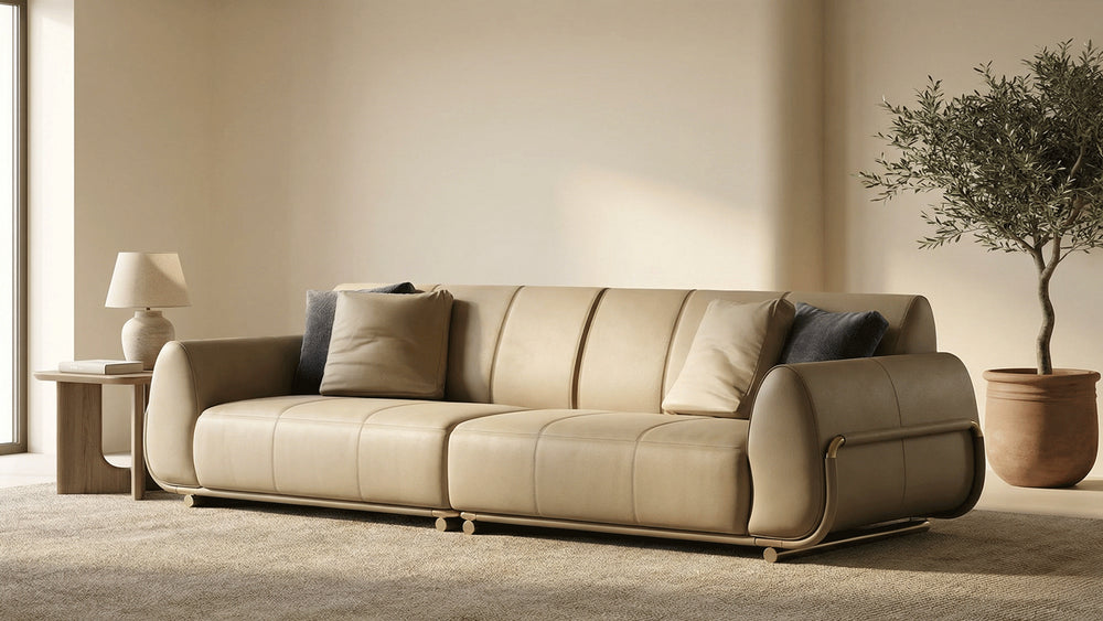 3-Seater Napa Leather Sofa-3