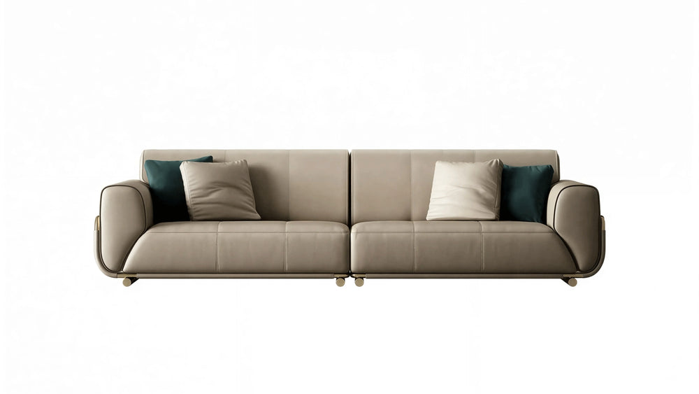 3-Seater Napa Leather Sofa-1