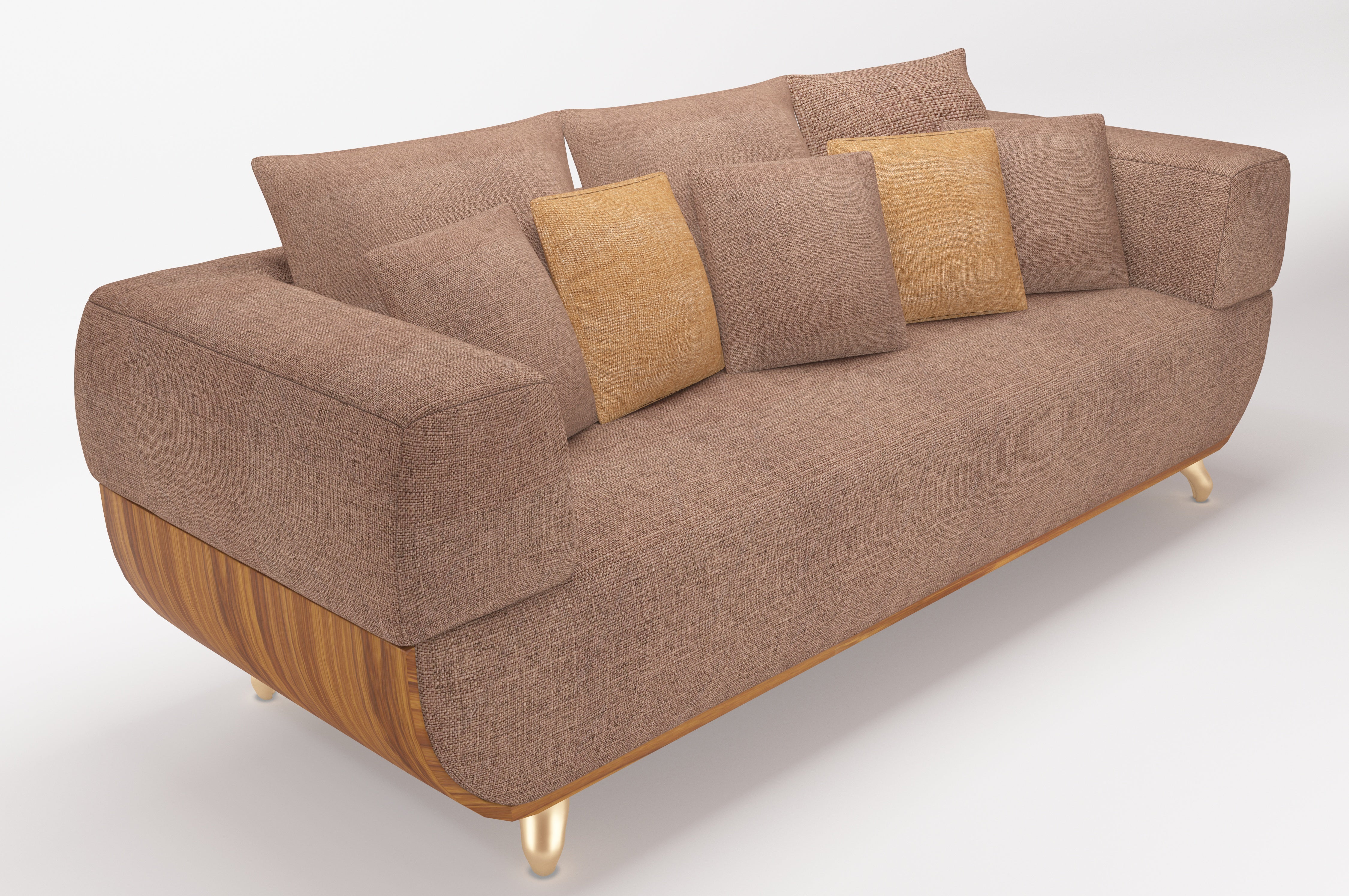 Customizable Classic Four-Seater Sofa-3