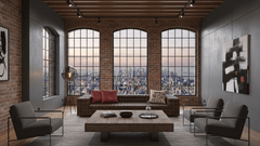 Hidecraft Woven Grain Leather Sofa-2