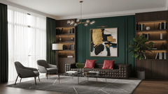 Hidecraft Woven Grain Leather Sofa-7