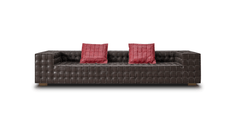 Hidecraft Woven Grain Leather Sofa-1