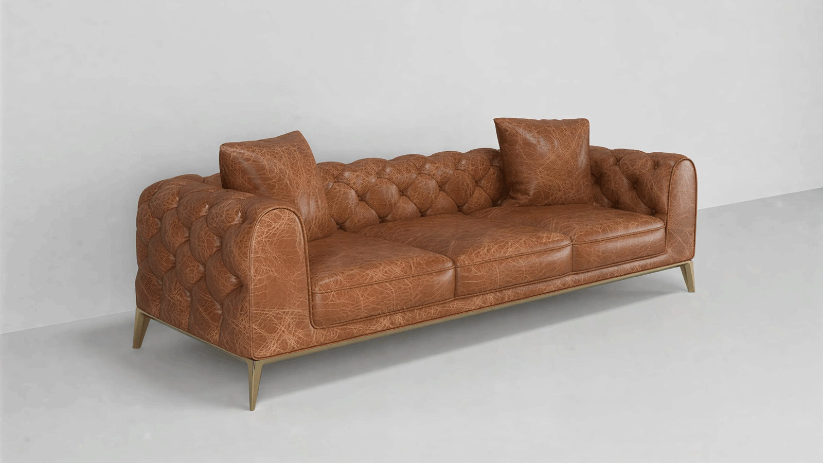 European Classical Leather Sofa-3