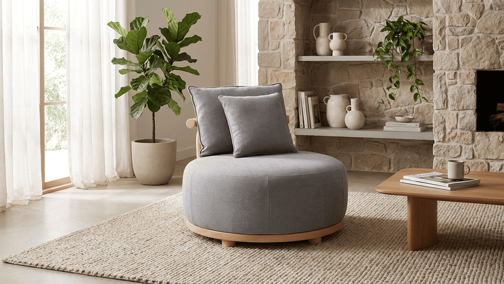 Round Accent Sofa-2