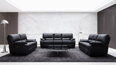 Customizable Reclining Leather Sofa-1