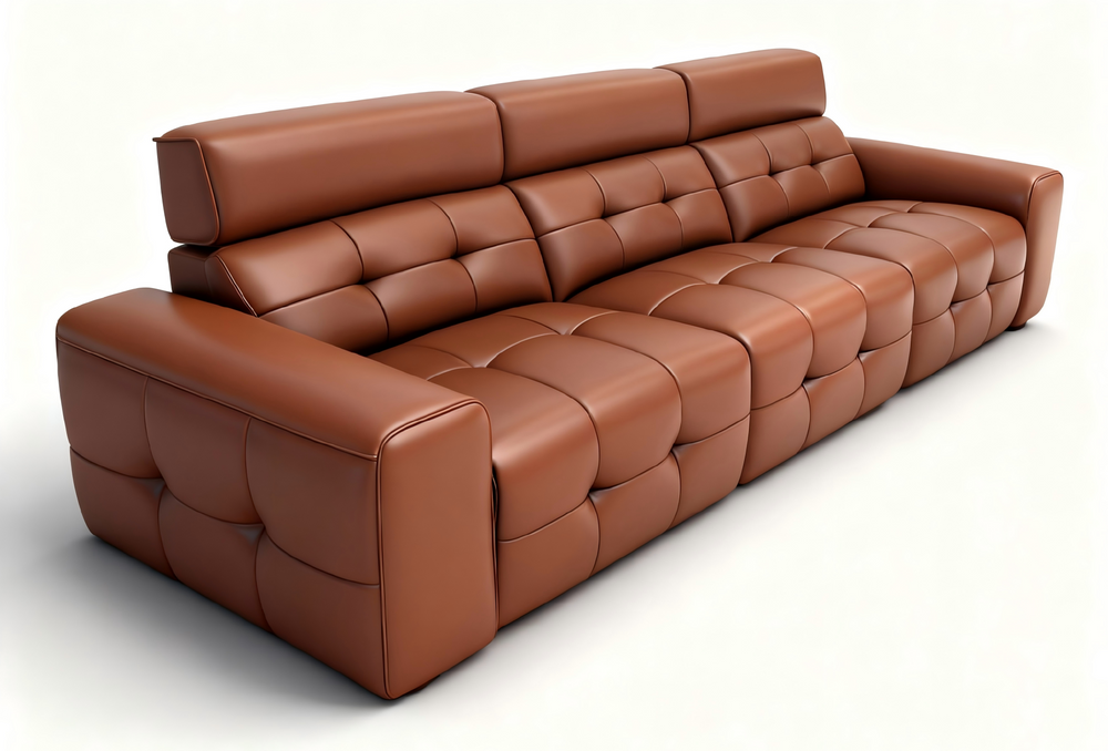 Luxurious Leather Sofa with Modern Design-1