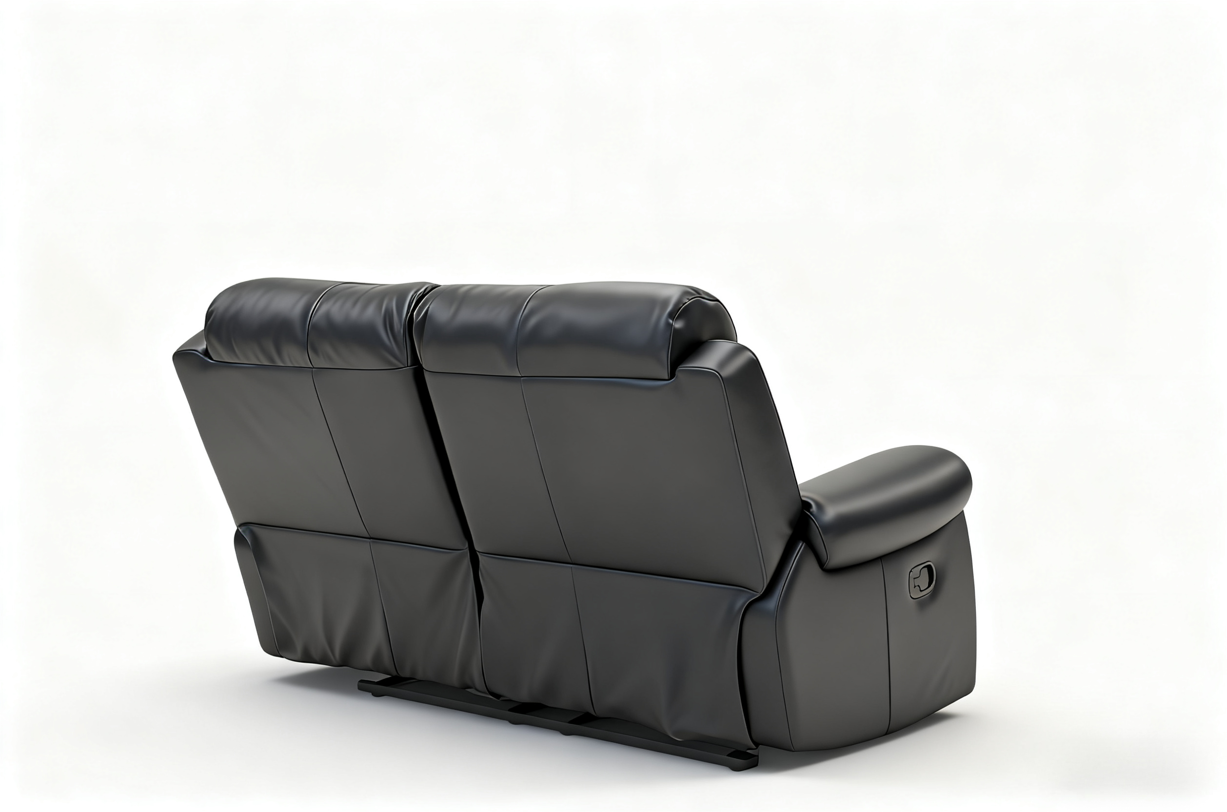 Functional Reclining Leather Sofa