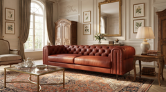 Classic 4-Seat Chesterfield Sofa -2