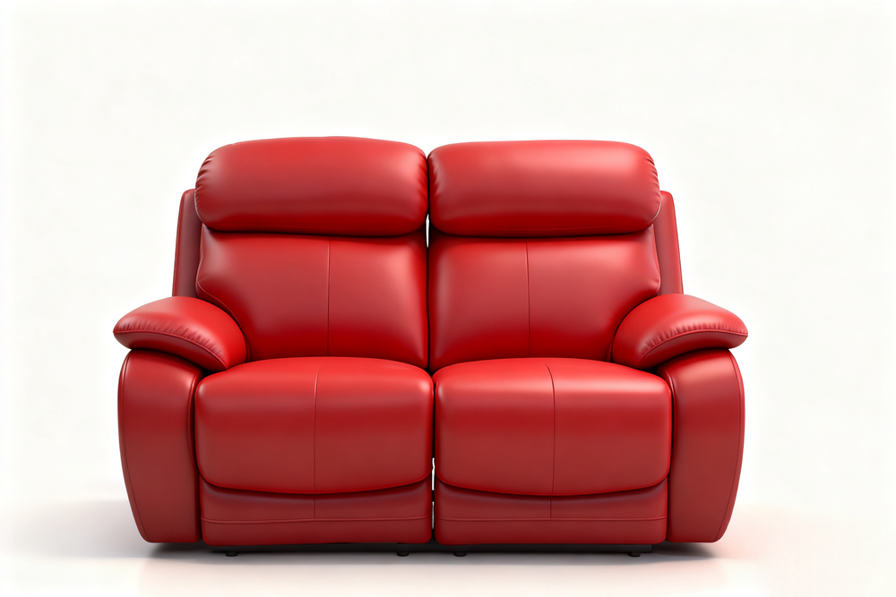 Leather Reclining Sofa Set-12