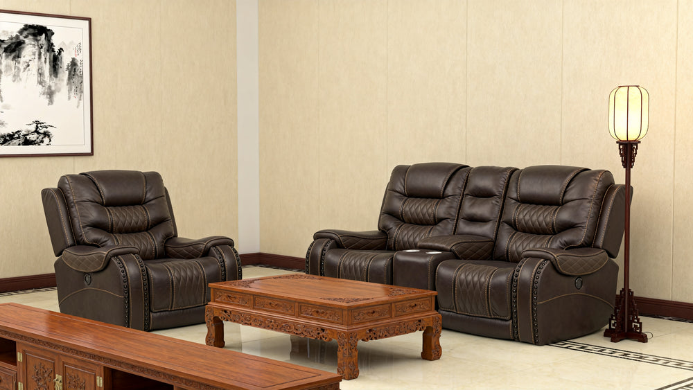 Reclining Sofa with Chairs Set-2