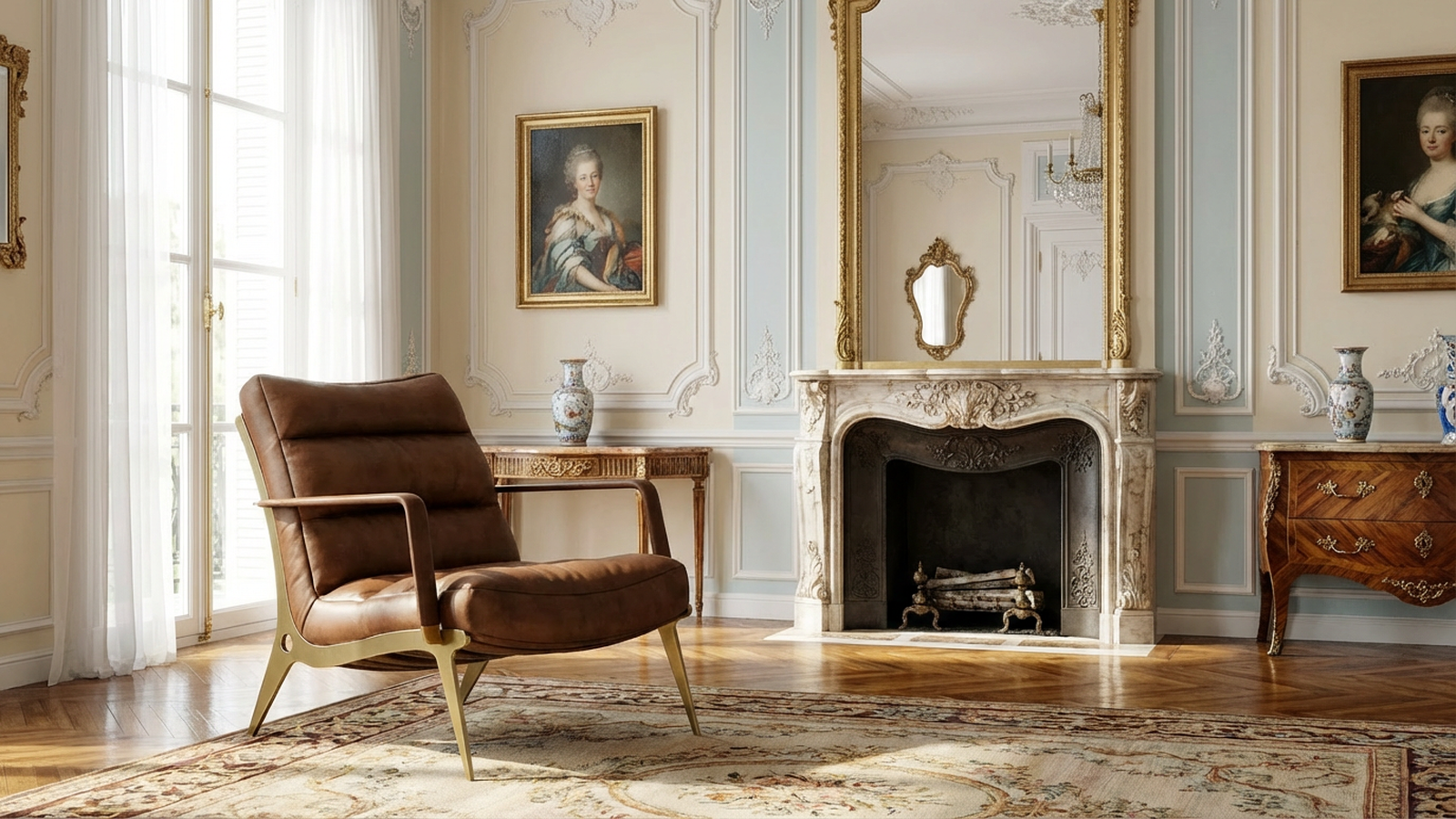 Retro Accent Armchair-2