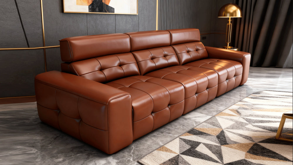 Luxurious 3-Seater Leather Sofa-2