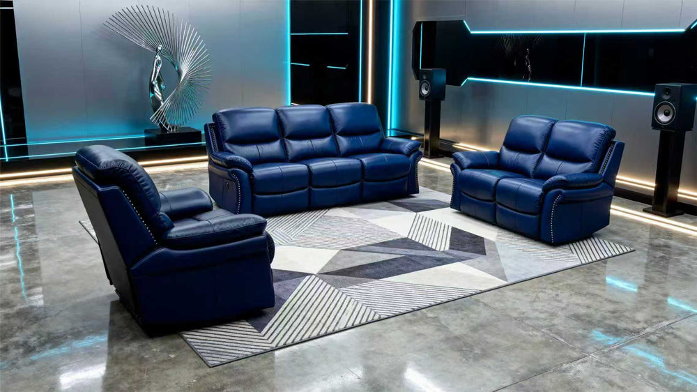 Modern Leather Lounge Set-13