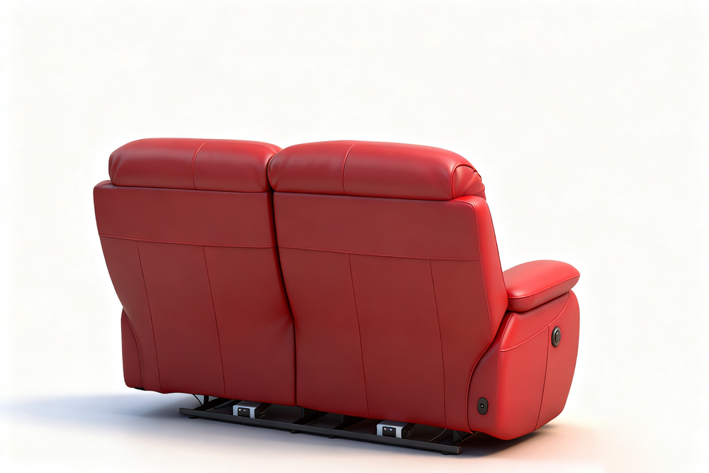 Leather Reclining Sofa Set-14