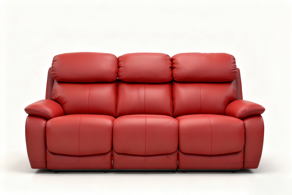 Leather Reclining Sofa Set-15