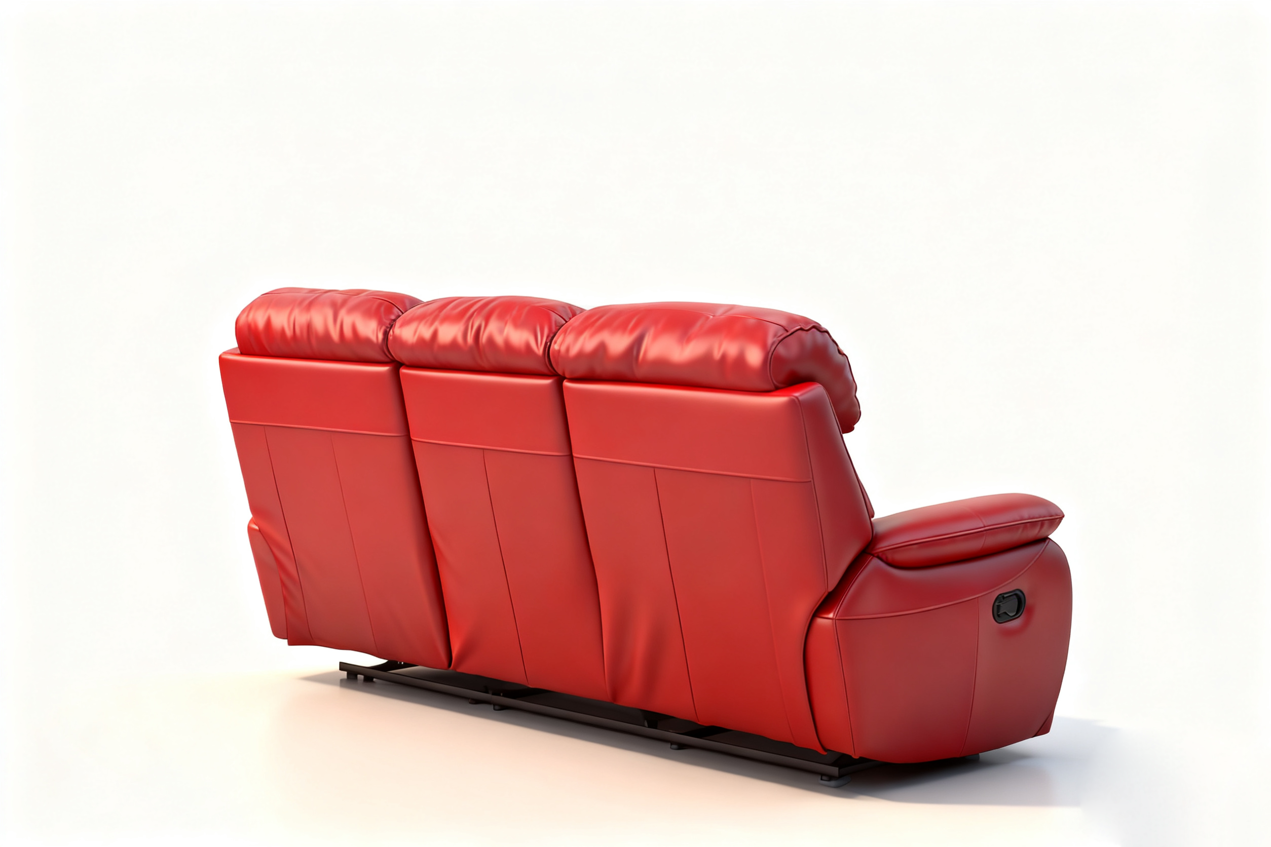 Leather Reclining Sofa Set-16