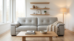 Sleek Comfort Leather Sofa-3