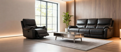 Luxury Custom Leather Reclining Sofa