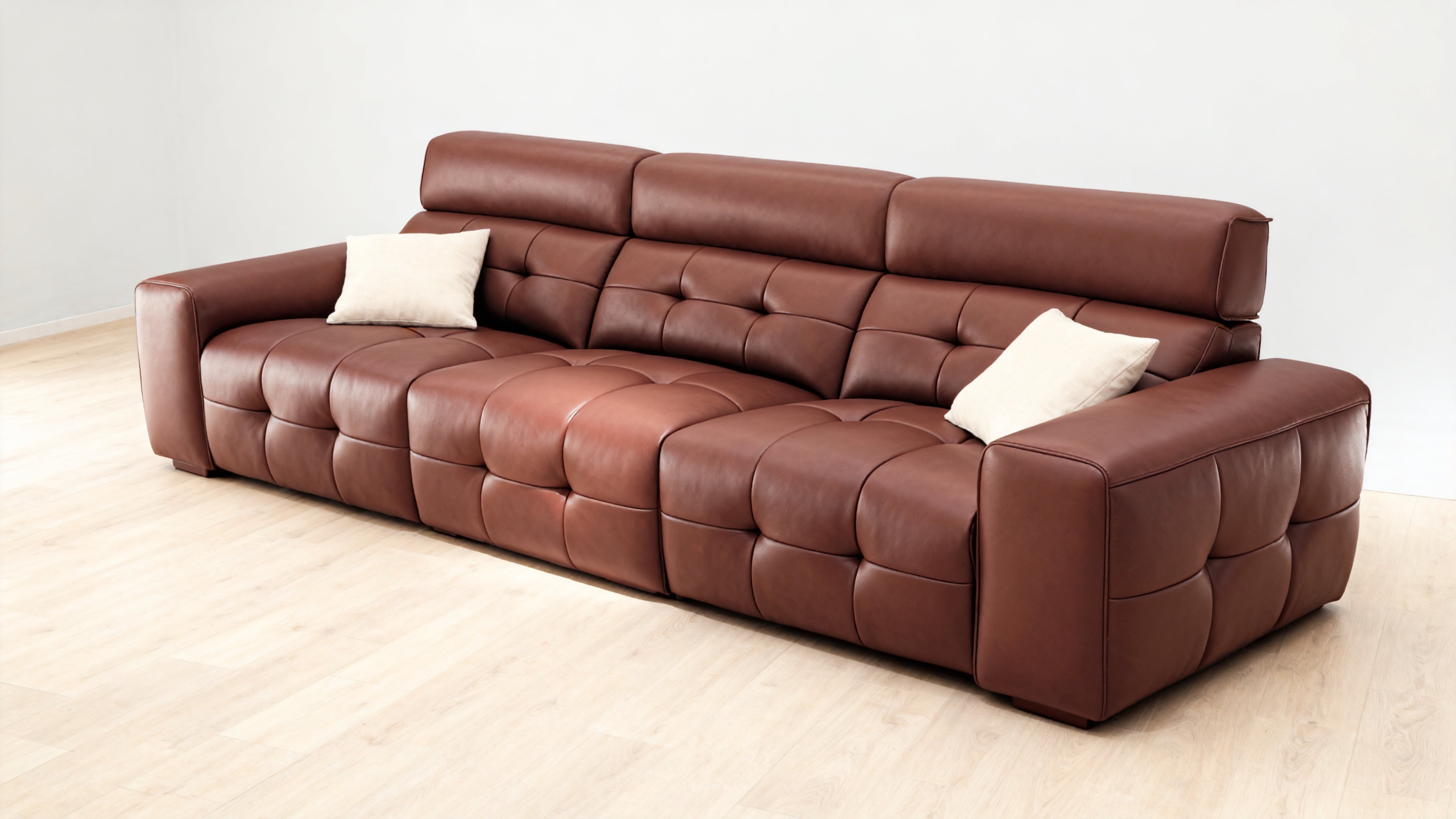 Luxurious Leather Sofa with Modern Design-7