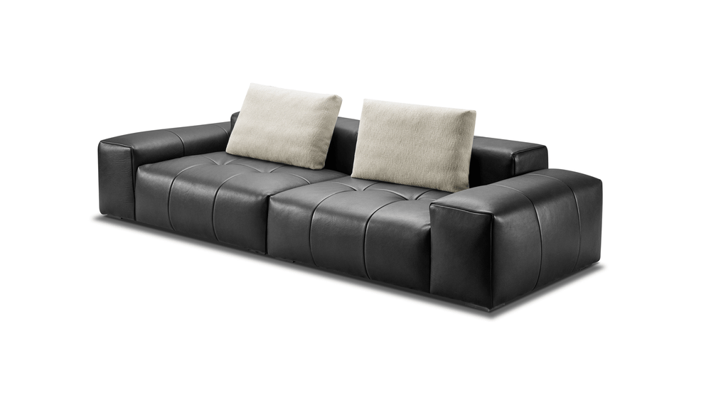 HideCraft Contemporary Leather Sofa-4