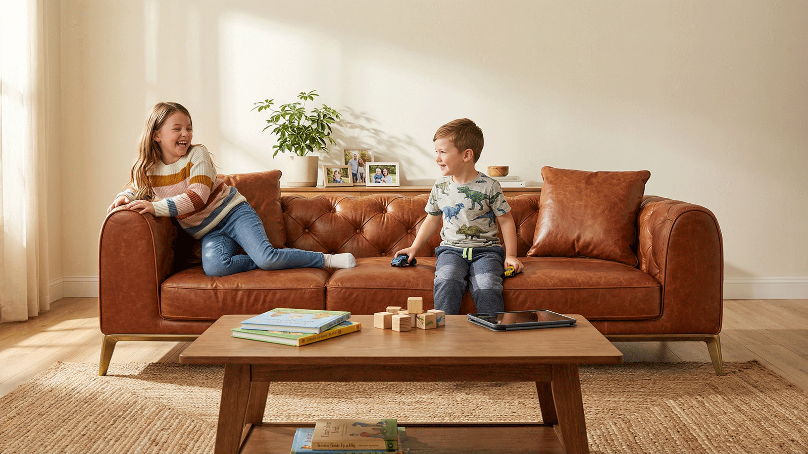 European Classical Leather Sofa-7