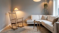 Natural Wood Rocking Chair-7