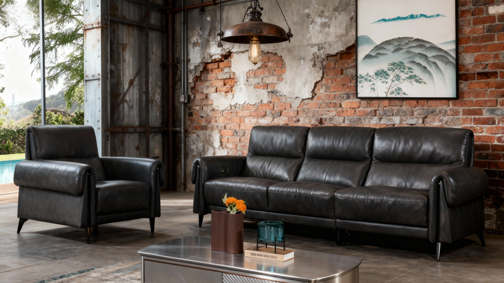 Modern Reclining Sofa Set-6