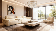 Modern Leather Recliner Sofa-3