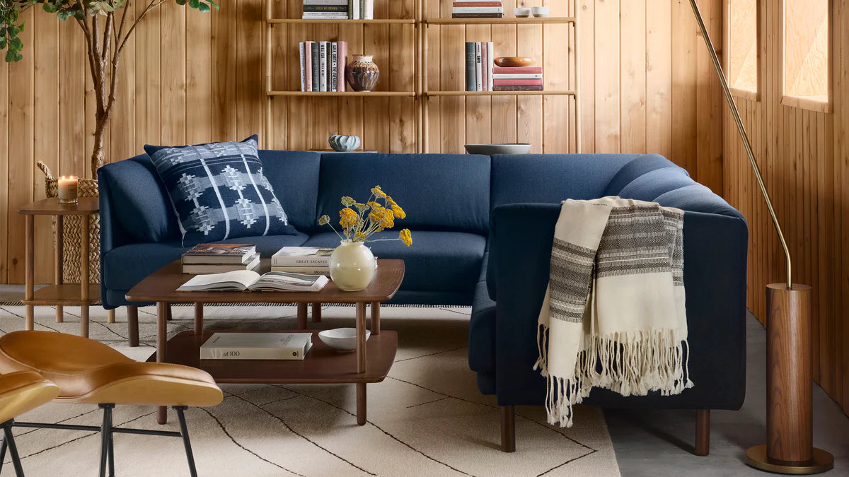 Modern Minimalist Gray 4-Seater Sofa | Nordic Fabric Living Room Furniture-4