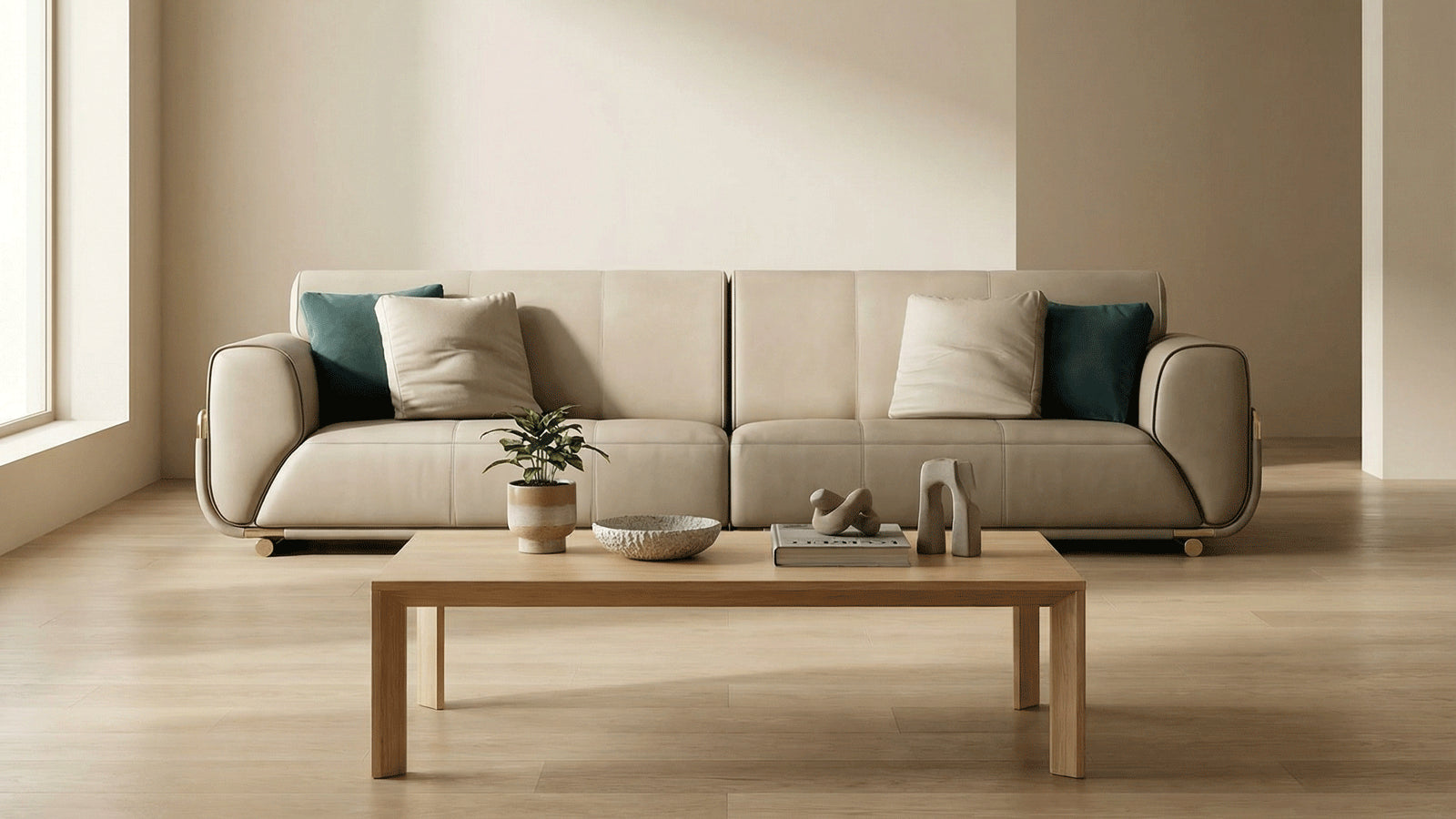 3-Seater Napa Leather Sofa-4