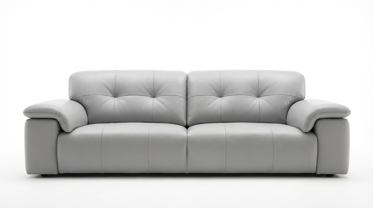 Sleek Comfort Leather Sofa-1